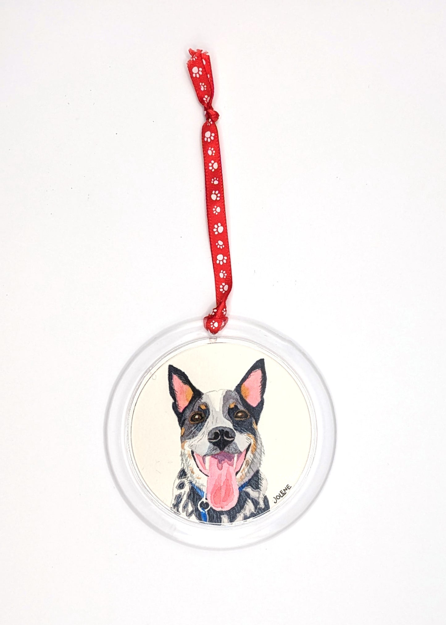 Custom Watercolor Pet Portrait Ornament