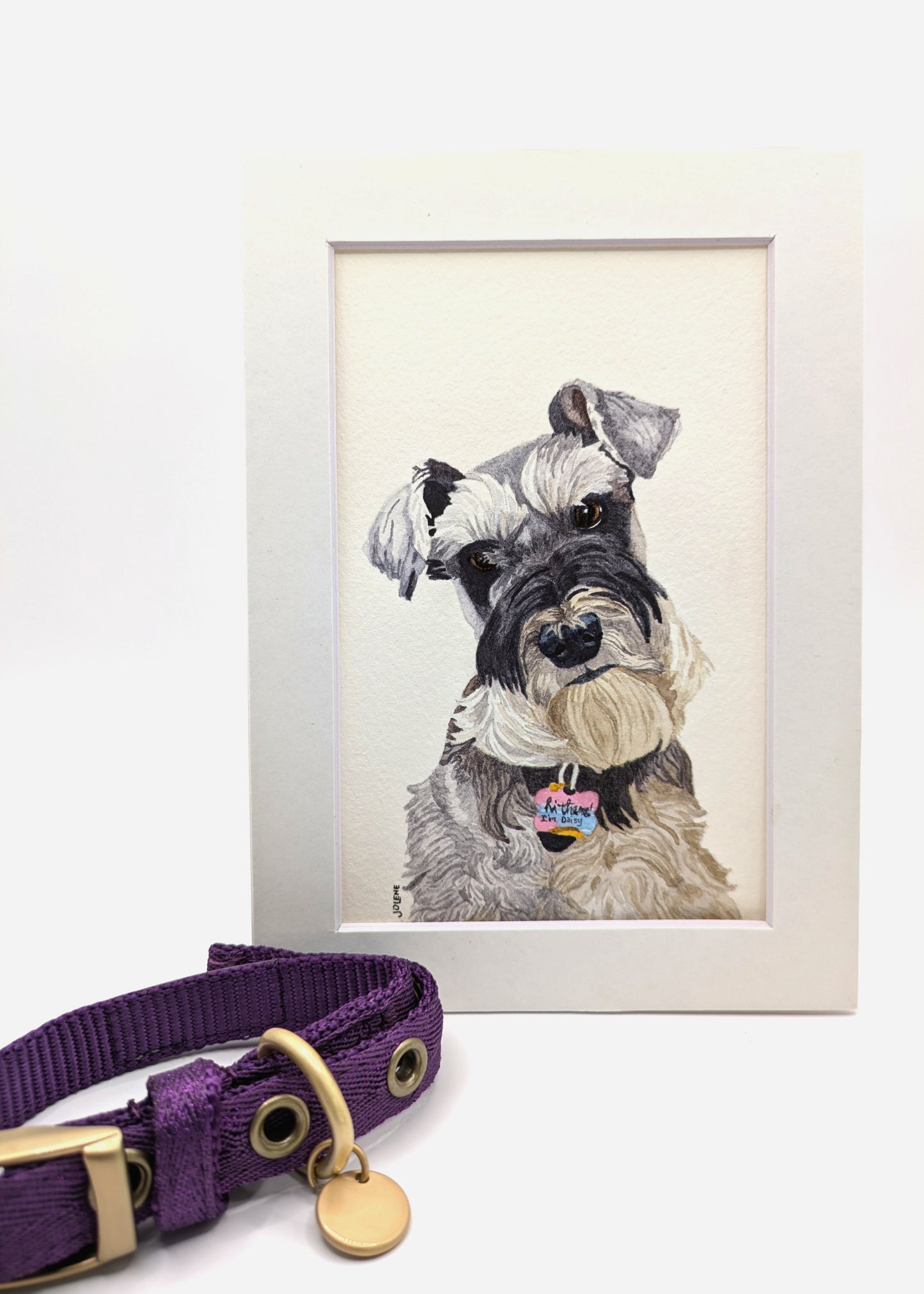 4"x6" Single Pet Custom Watercolor Pet Portrait