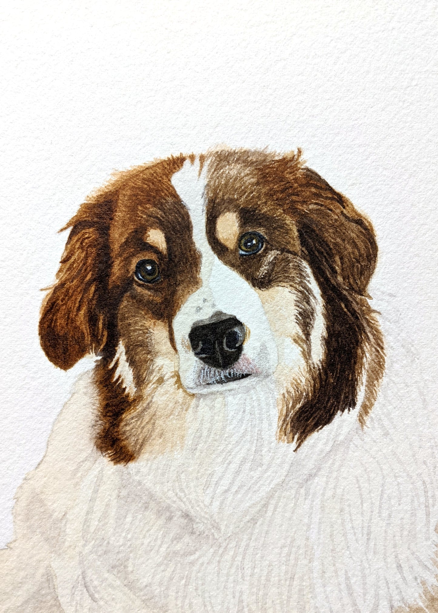 4"x6" Single Pet Custom Watercolor Pet Portrait