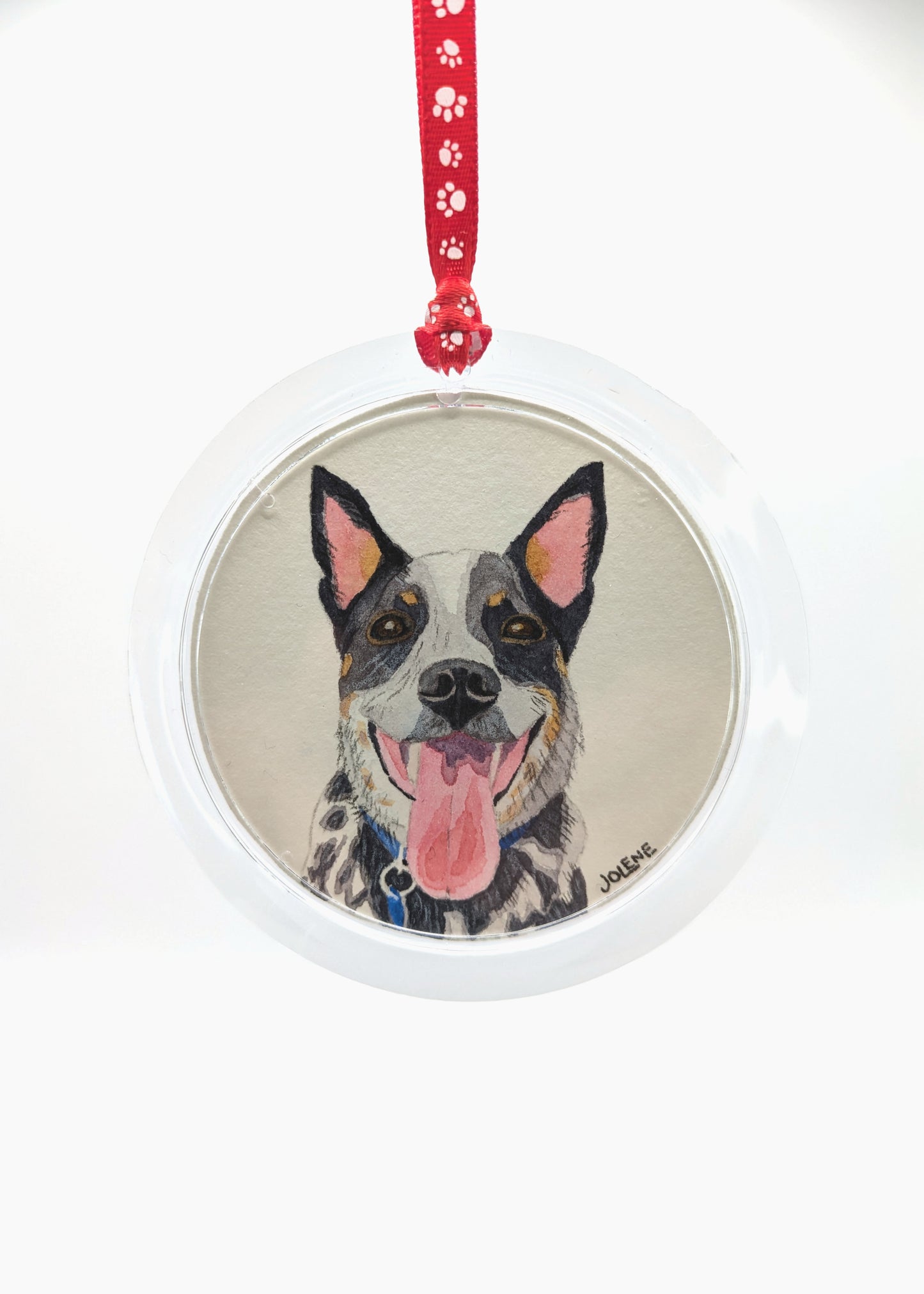 Custom Watercolor Pet Portrait Ornament