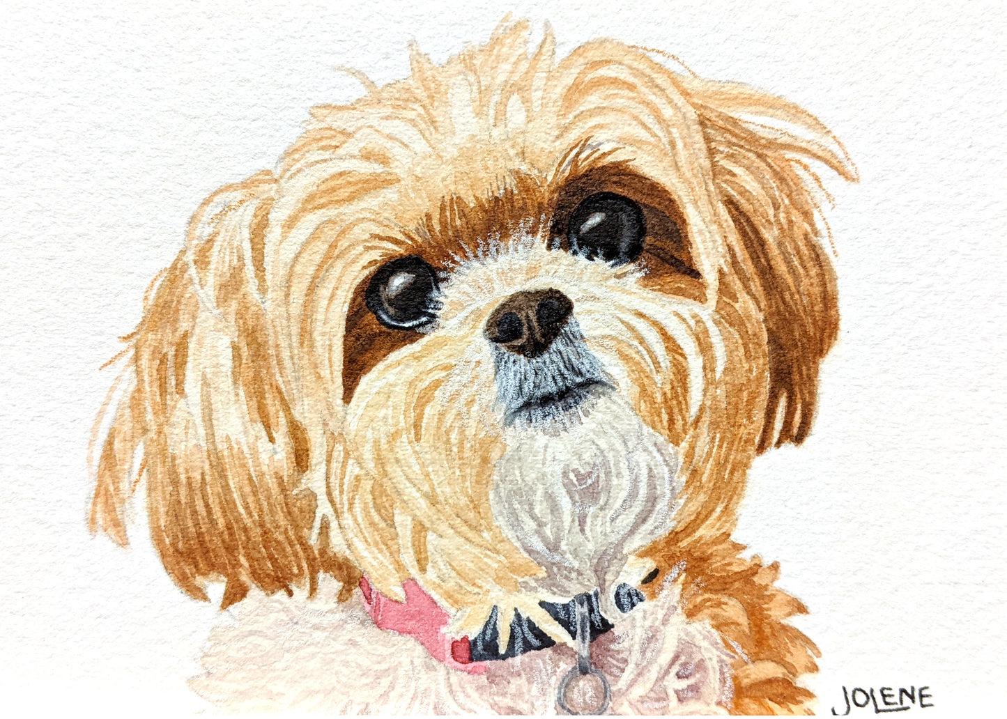 4"x6" Single Pet Custom Watercolor Pet Portrait